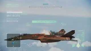 Ace Combat Infinity: CFA-44 Strigon Leader 10 lv., ADMM 5 lv., B7R, Rank S