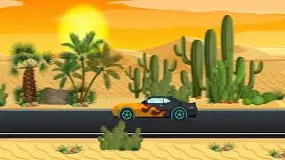 after effect motion graphic car running