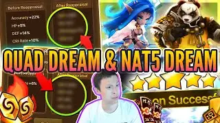 Double QUAD Roll Runes In A Row?! - DREAM NAT 5s & Runes! - Summoners War
