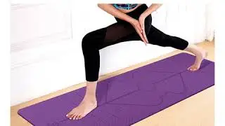 Yoga Mat with Position Lines