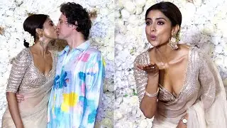 Shriya Saran Lip-Locks With Her Husband At Infront Of Media At T-Series Diwali Bash 😘 | MS shorts