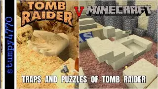 Traps And Puzzles of Tomb Raider, Minecraft Comparison #4. Midas Hand Puzzle, Tomb Raider 1.