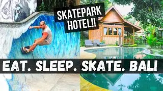 SKATE HOTEL! | Eat Sleep Skate | Bali Indonesia Skateboarding