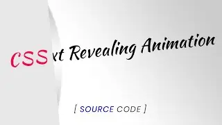 Pure CSS Text Reveal Animation Effects | CSS Text Animation