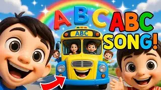 ABC Song with Bus 🚍 | Learn Alphabet A&ndash;Z | Fun Kids Nursery Rhymes