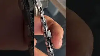 Sharpening Chain saw blades with Chris from CLS with Ozitos small chain sharpening tool. Part 1 