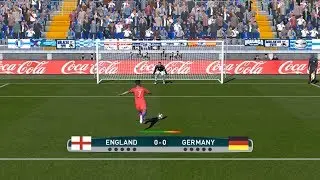 England v Germany- Penalty Shootout - PES 2017 Gameplay