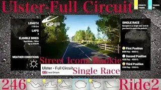 Ride2: PS4 Ulster-Full Circuit - Single Race - Street Icons Rookie - Sport Bikes Up To 570PP
