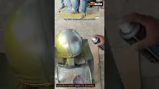 How to paint Y016 Candy Yellow of #samuraipaint #helmet