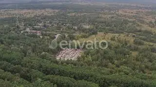 Drone Flight Over Radioactive Zone Near Chernobyl | Stock Footage - Envato elements