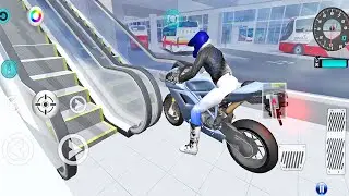 Honda Bike Escalator Stairs Driving Game - Bike Game - 3D Driving Class Bike Racing Game