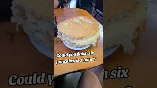 Six Pancakes in 1 Hour - Could You? #pancake #challenge #BigBear #foodies #breakfast