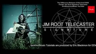 The Difference Between A REAL & A FAKE Fender Jim Root Signature Telecaster @EricBlackmonGuitar