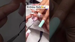 Birthday Nails!🥳💅🏽✨#nails #nailart #acrylicnails #naildesigns #nailtech #nailinspo #cutenails