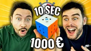 Собери кубик Рубика за 10 секунд, иначе 1000€ ! (feat lebouseuh)