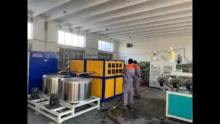 PVC spiral double hose extrusion machine