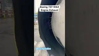 Boeing 737 MAX engine exhaust CFM-Leap 1B #engine #aviation #shorts #travel #shortfeed