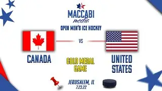 2022 Maccabiah Games - Open Men's Ice Hockey Final - USA vs. Canada