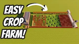 How To Build An Easy Automated Crop Farm Using The Create Mod!