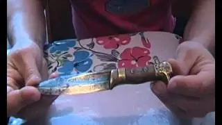 уникальный боевой окопный нож времён Великой Отечественной Войны