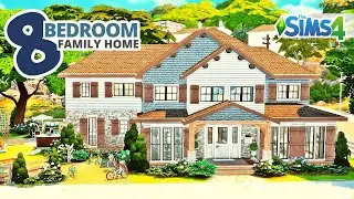 8 Bedroom Family Home at Parkside Place | Sims 4 - Speedbuild