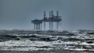Storm Amy - Ainsdale Beach, Southport Marine Lake