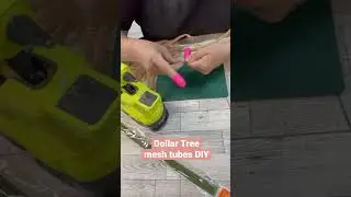 Check out what we do with mesh tubes from Dollar Tree! #dollartreediy #craftideas