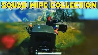 Squad Wipe Collection In Pubg Mobile || All Compilation