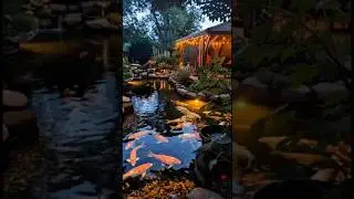 🌿 The Most Peaceful Backyard Koi Pond You&rsquo;ll Ever See #RelaxingVibes #KoiPond #BackyardDesign