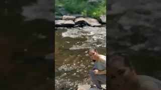 Hiking in USA #usa #america #waterfall #connecticut #shorts