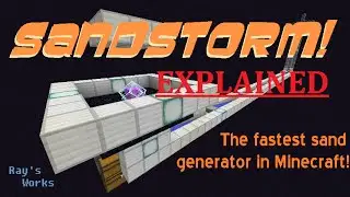 SandStorm! [Explained] The FASTEST sand generator in Minecraft! 1.8 Survival | Ray's Works