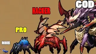 NOOB vs PRO vs HACKER vs GOD in Insect Evolution