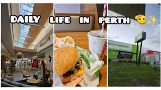 A week in Perth✨️ Work, Grocery shopping,Burger🍔, Weekends
