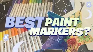 BEST PAINT MARKERS? 🎨 Arrtx 30B Acrylic Paint Pens review!