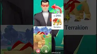 ✨️Shiny Terrakion Destroy Giovanni Badly in Pokemon Go