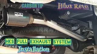 HKS FULL EXHAUST SYSTEM INSTALLATION HILUX REVO