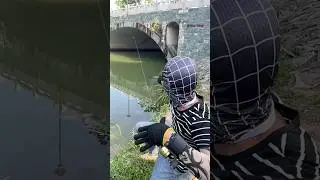 Spider-Man fishing.#spiderman #fishing