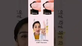 500mg CBD Tincture vs 1000mg CBD Tincture- Differences and How to Choose #shorts #cbdbenefits #cbdc