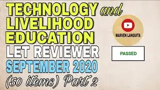 TECHNOLOGY and LIVELIHOOD EDUCATION | LET REVIEWER PART 2