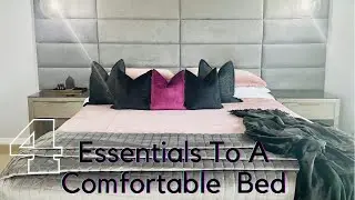 HOW TO GET THE BEST SLEEP USING THESE 4 INEXPENSIVE BEDDING ESSENTIALS!!//COMFORT & FUNCTIONAL!