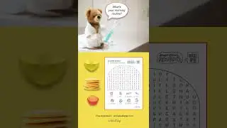 🥛🥞 Morning Routine Fun | Wordsearch Puzzle | Worksheet Shop