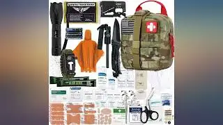 EVERLIT Survival Upgraded Survival First Aid Kit Emergency Gear Trauma Kit with review