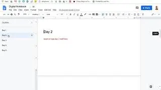 Document Outline View in Google Docs