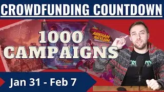 Crowdfunding Countdown (ep 75) - 1000 Kickstarters covered, Once upon a Line, Batman Arkham Asylum