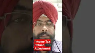 Income Tax Refund Adjustment against outstanding demand