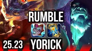 RUMBLE vs YORICK (TOP) | KR Master | 25.23