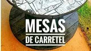 As melhores ideias de mesas de carretel  - bobina