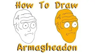 ✍️ How To Draw Armagheadon the Cromulon (Rick And Morty) 1 Minute Time Lapse | Speed Drawing