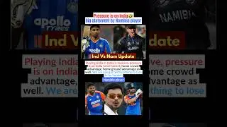 Pressure is on India🤣Big statement by Namibia player #cricket #t20worldcup #abhisheksharma #usa #uae