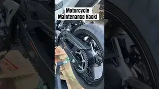 Doing Maintenance On A Motorcycle Is Super Simple With This Hack! #motorcycle #ninja400